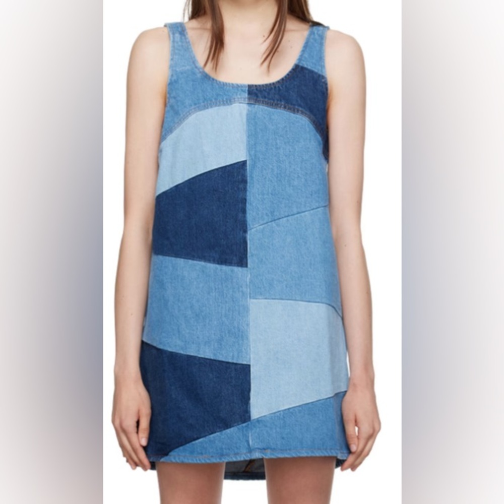 NWT- Frame Micro Flare Denim Dress- Size S